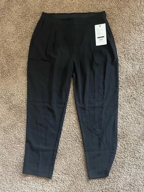 Ministry of Supply Womens Swift Drape Pant Black 10 NWT